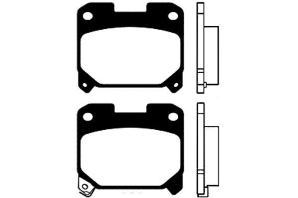 KAVO PARTS Комплект тормозных колодок, дисковый тормоз BP-9056